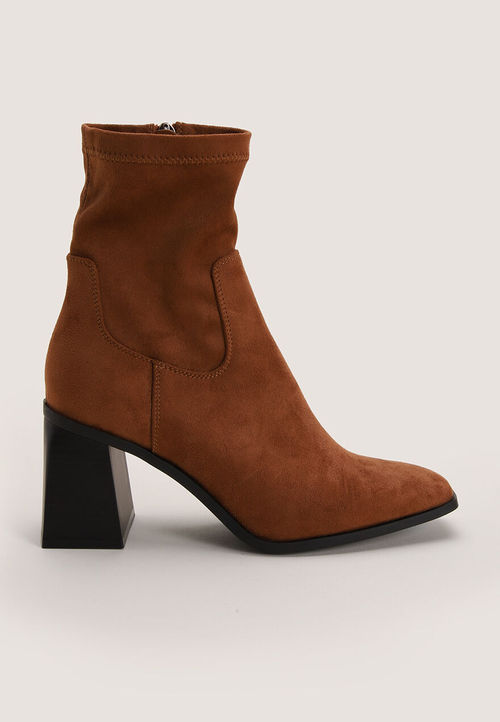 Womens Tan Suedette Ankle...