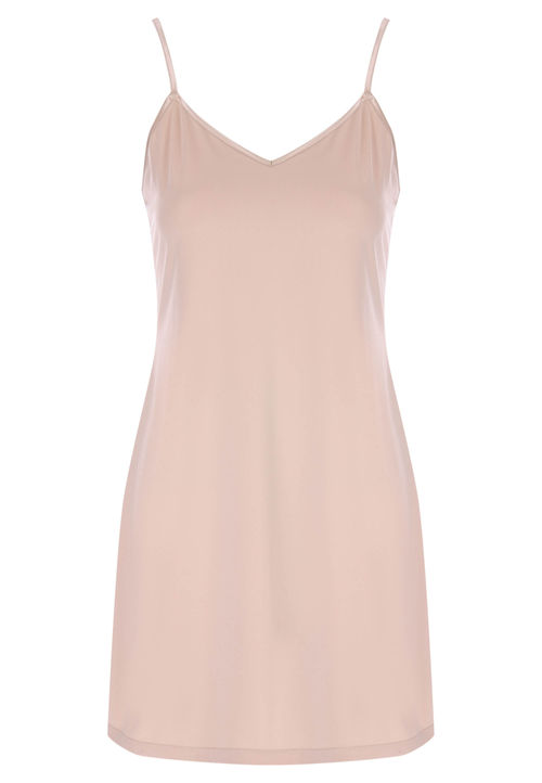 Womens Nude Short Slip Dress