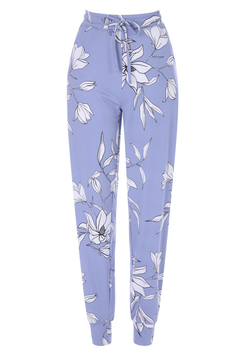 Womens Blue Floral Soft Touch...