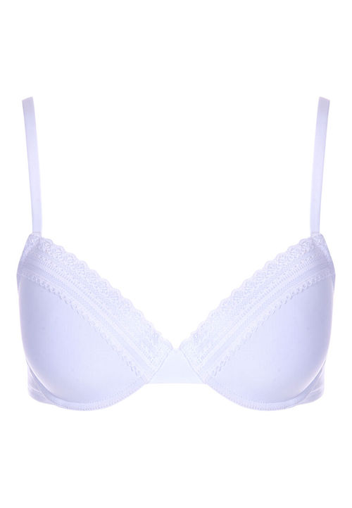 Womens White Lace Trim...