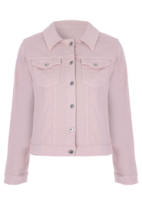 Womens Light Pink Denim Jacket