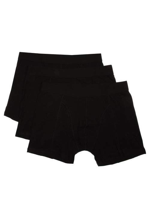 Mens 3pk Black Bamboo Keyhole...