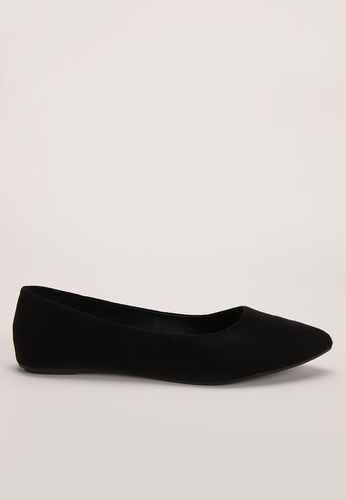 Womens Black Pointed Ballet...