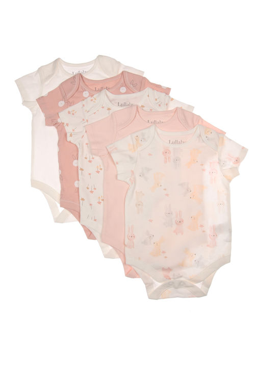 Baby Girl Pink Bunny Bodysuit