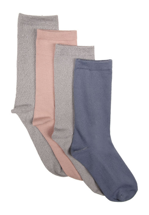 Womens 4pk Grey Super Soft...