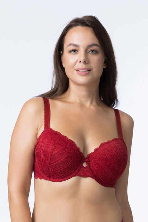 Dorina Womens Red DD+ Lace...