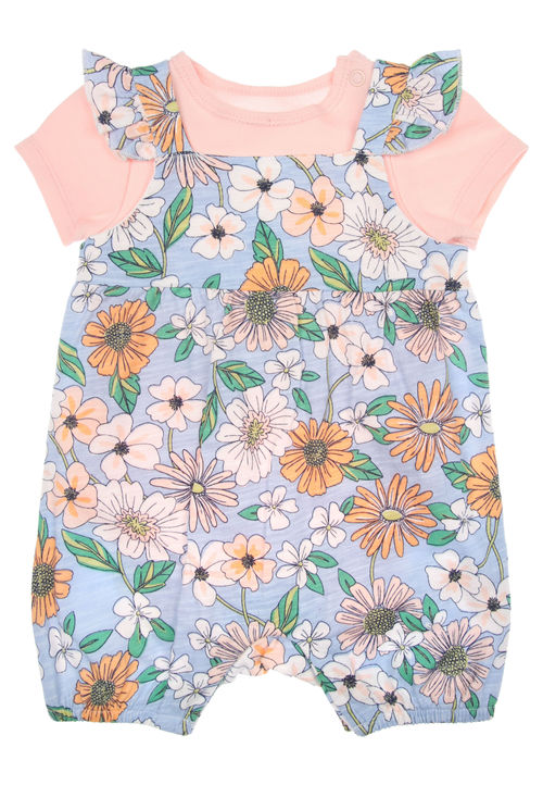 Baby Girl Jersey Floral Print...