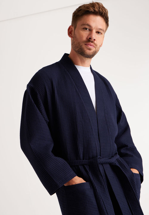 Mens Navy Waffle Dressing...