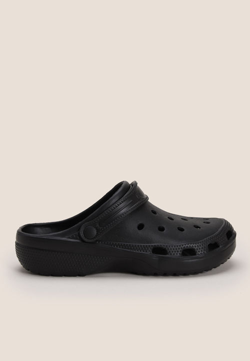 Mens Plain Black Clogs