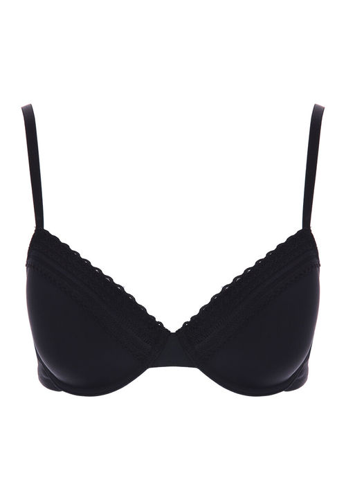 Womens Black Lace Trim...