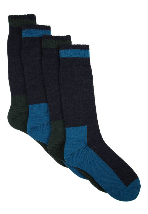 Mens 2pk Navy Thermal Socks