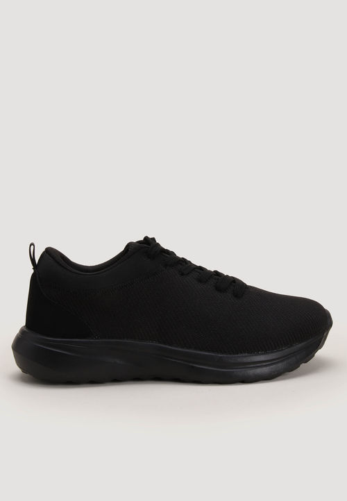 Womens Plain Black Sports...