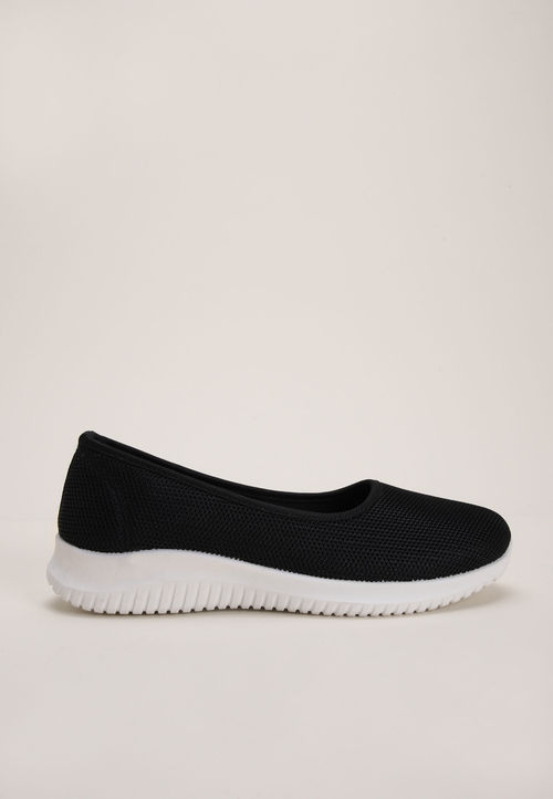 Womens Textured Black Slip On...