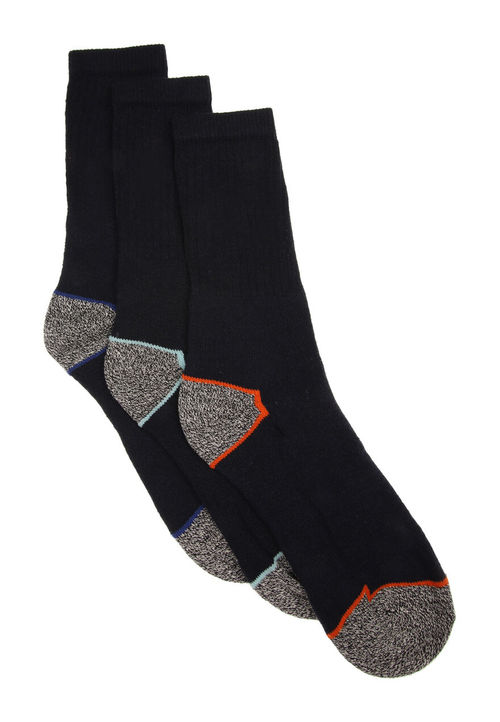 Mens 3pk Navy Work Socks