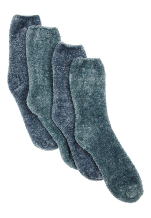 Womens 2pk Blue Velvet Cosy...