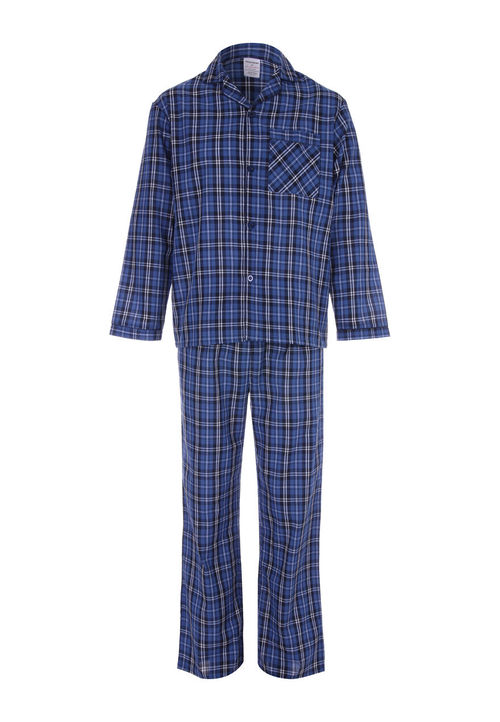 Mens Blue and White Check...