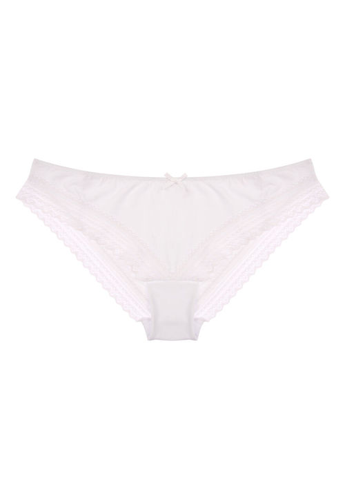 Womens White Brazilian Briefs...