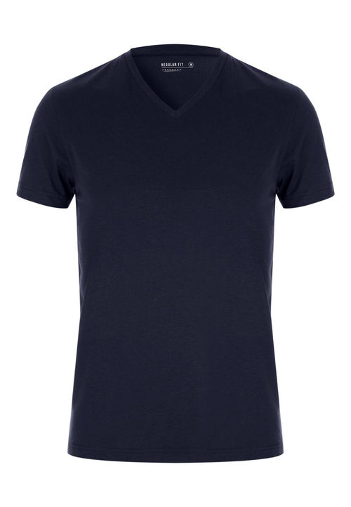 Mens Navy V-Neck T-Shirt