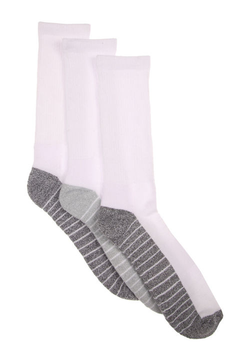 Mens 4pk White & Grey Sports...