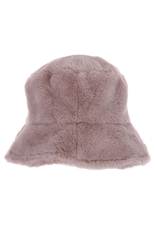 Womens Mink Faux Fur Bucket...