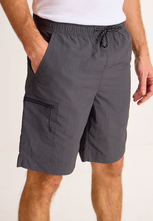 Mens Dark Grey Cargo Swim...