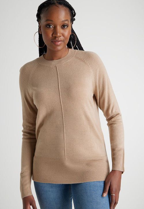 Womens Camel Soft Knit Jumper