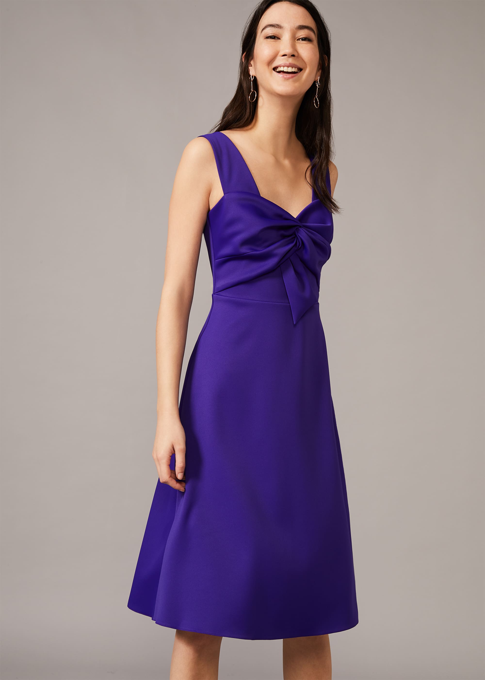 Phase eight stella bow detail sale dress