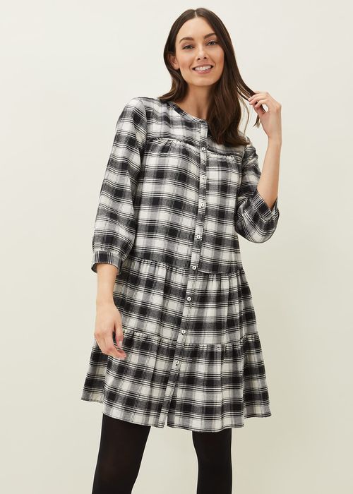 Phase Eight Women's Meriah Check Swing Dress