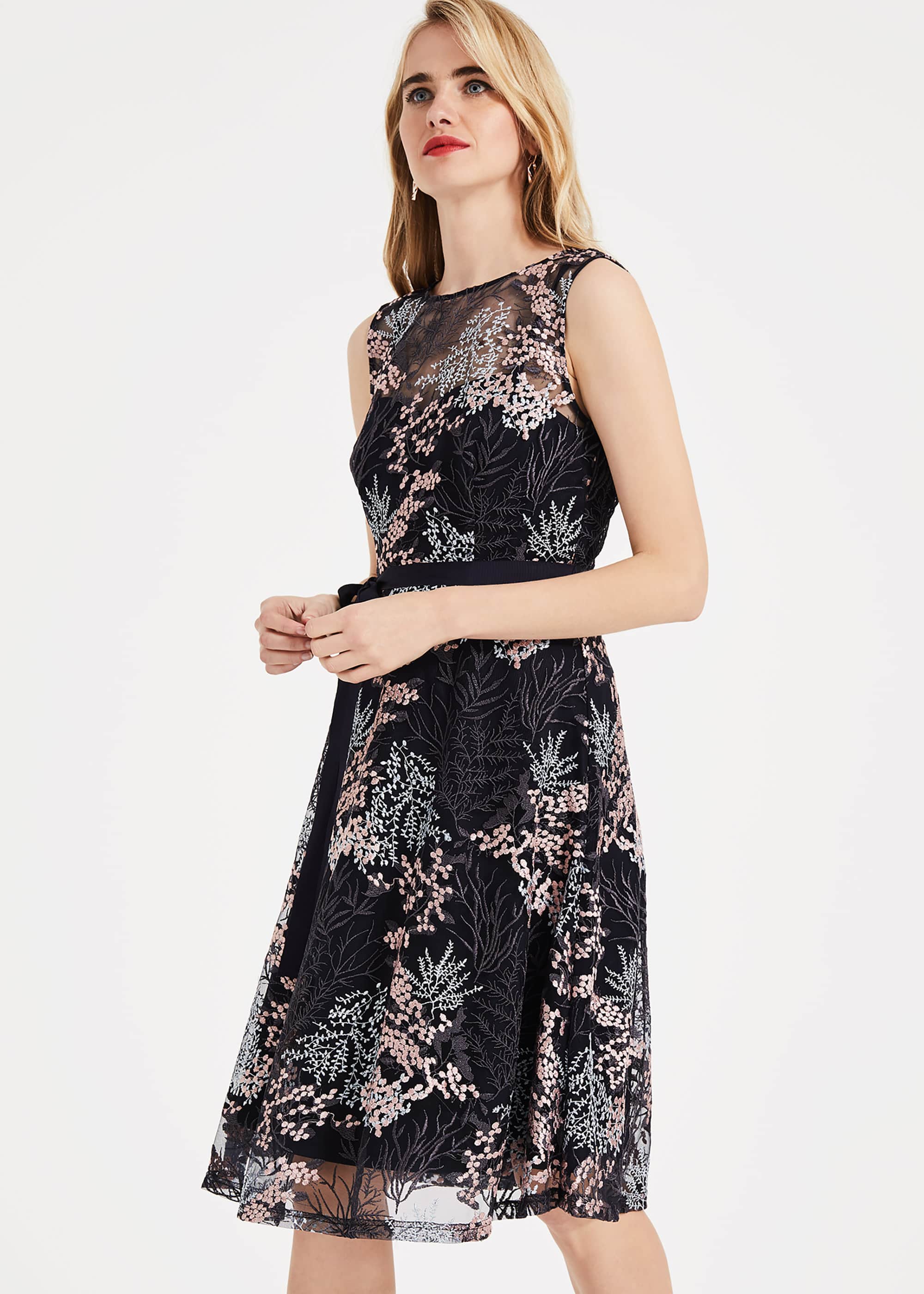 phase eight lia embroidered dress