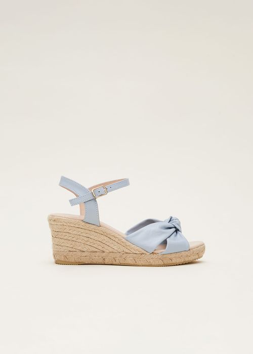 Phase Eight Women's Leather Knot Front Espadrilles