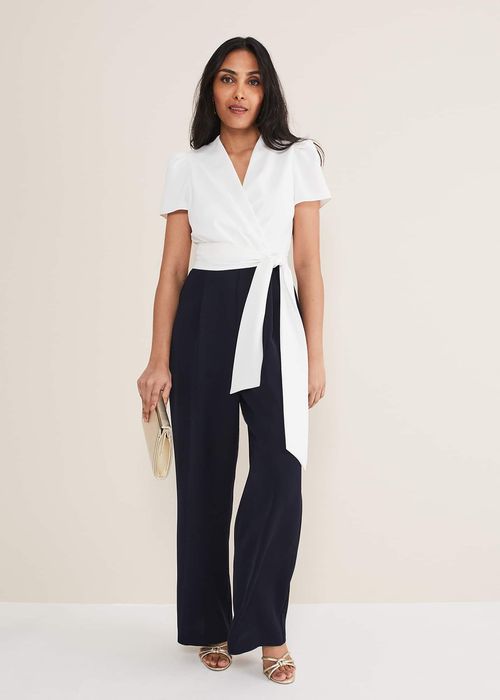 Aubrey Striped Wide Leg Jumpsuit