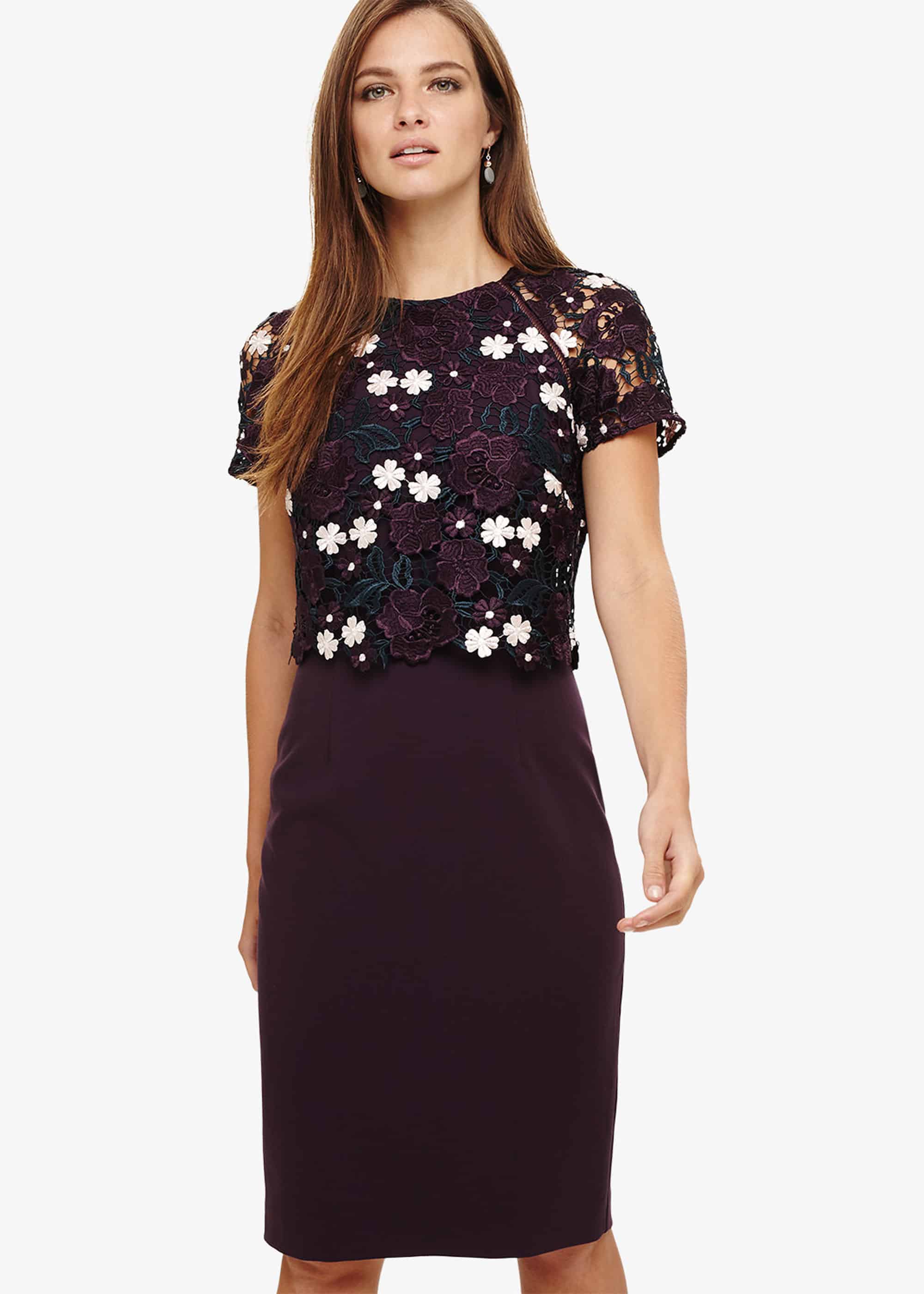 Phase Eight Women's Trinity Corded Lace Dress | Compare | Westquay