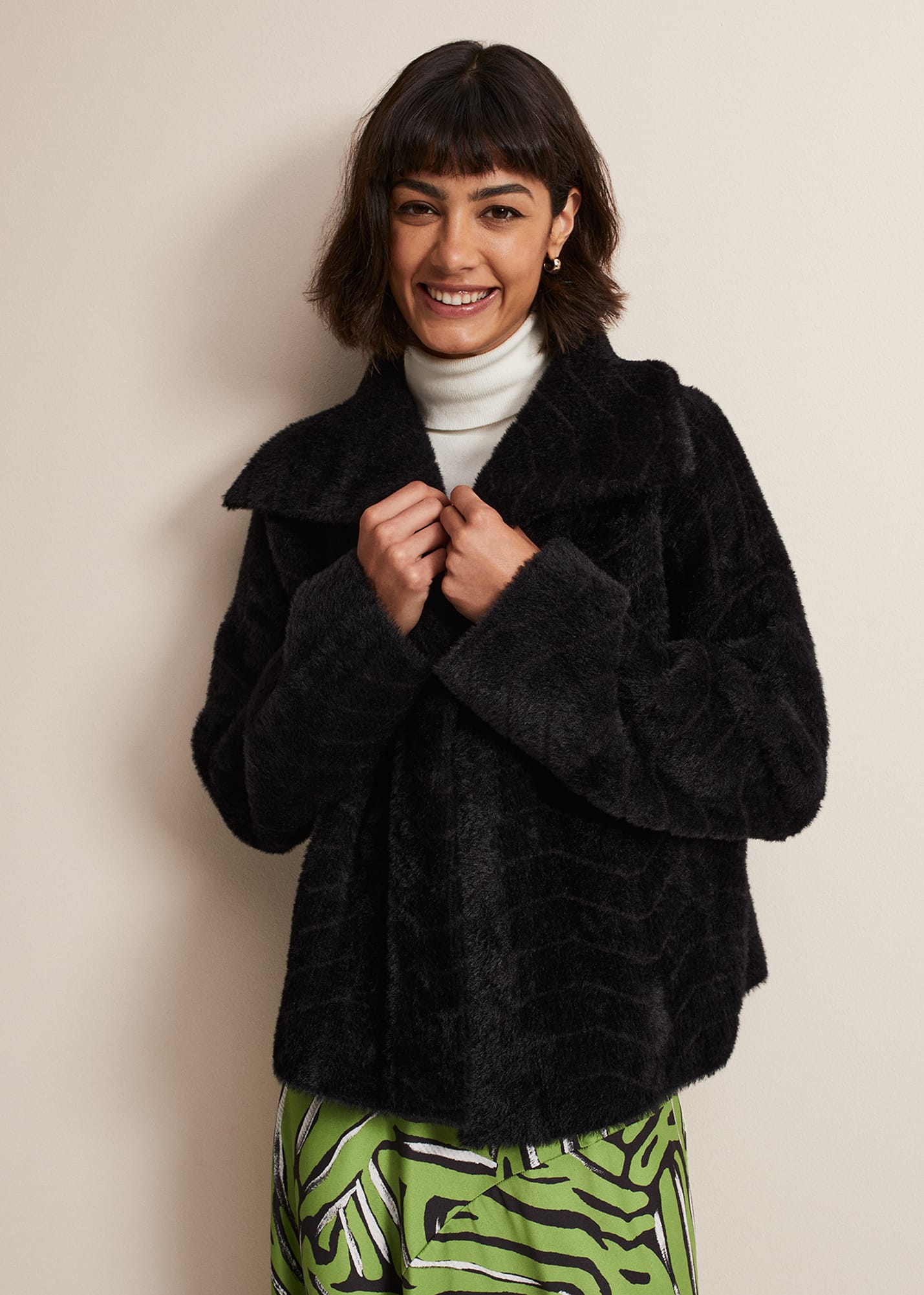 Phase Eight Beckie Faux Fur Coat Blue Compare The Oracle Reading