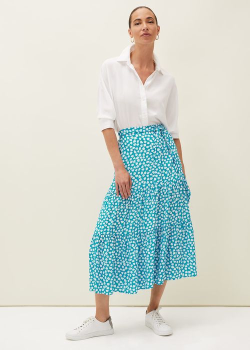 Phase Eight Women's Tana Leaf Print Skirt