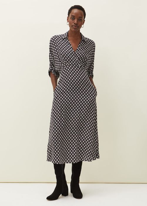 Elizza Geometric Print Dress