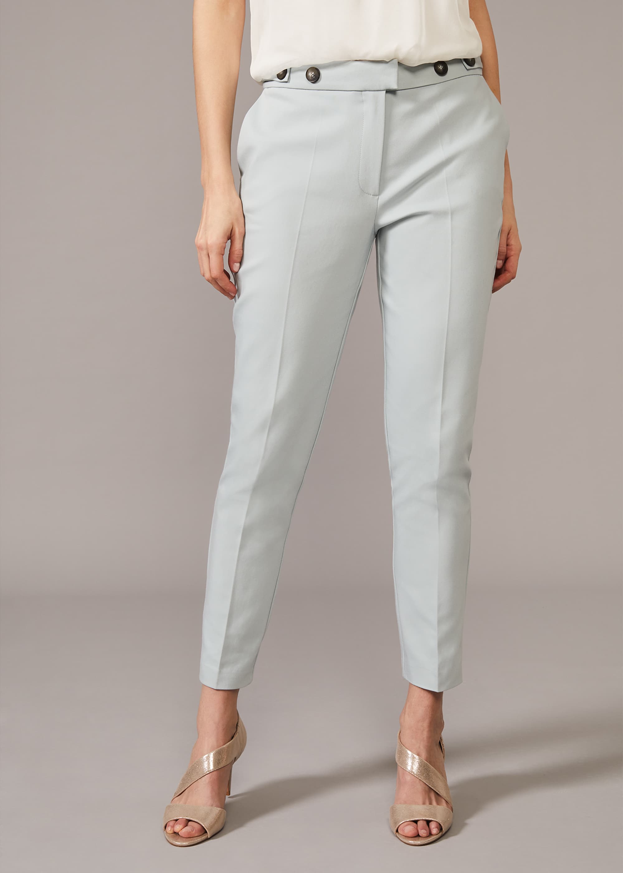 Phase Eight Adria Belted Cigarette Trousers  Freemans