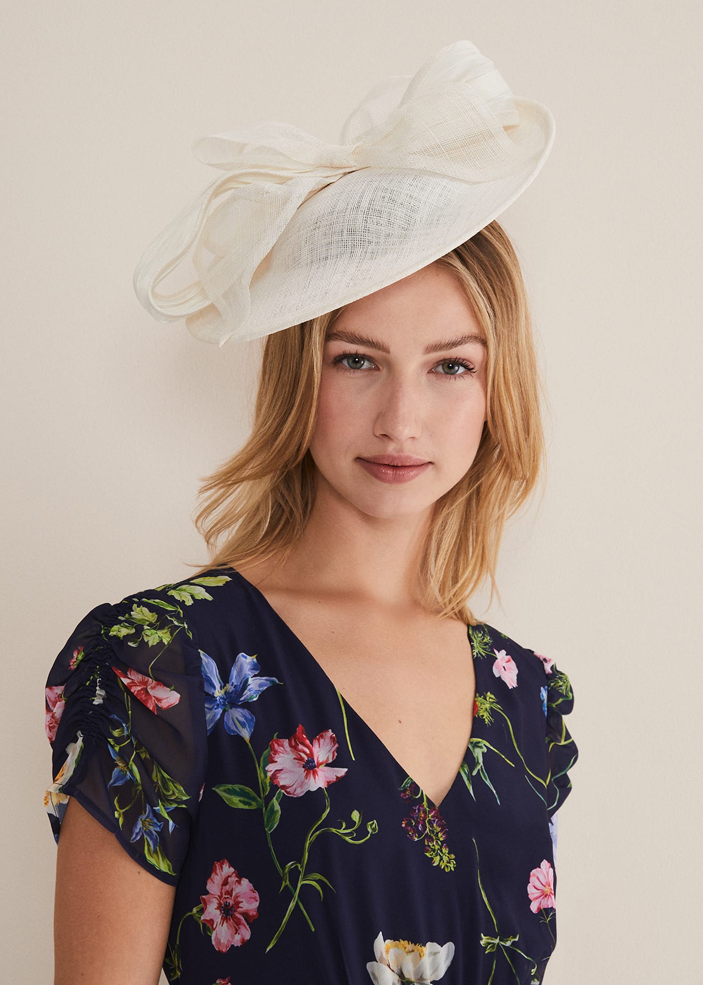 Phase Eight Marcella Bow Headband Neutral Fascinator Compare