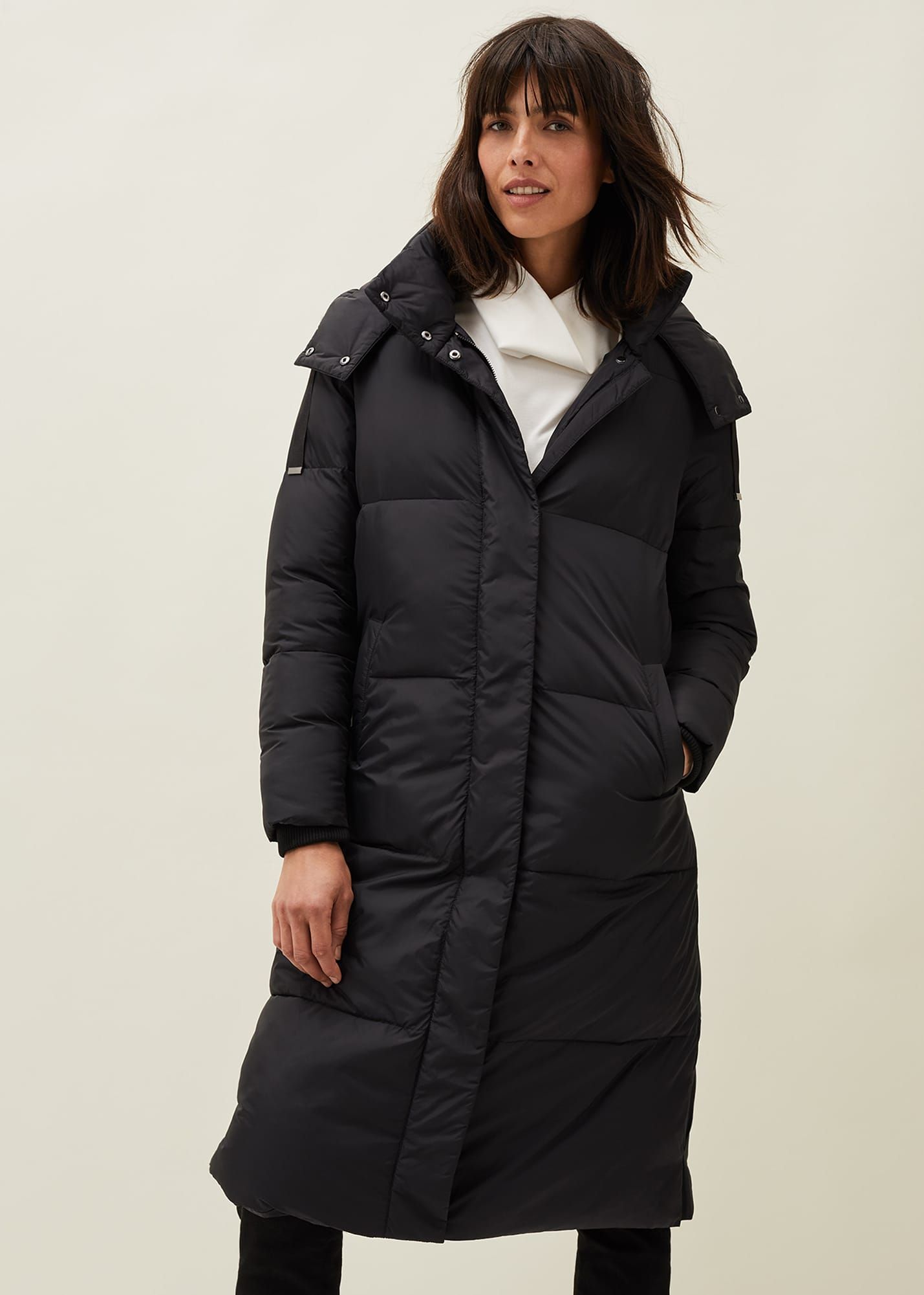 Brisa long top puffer coat