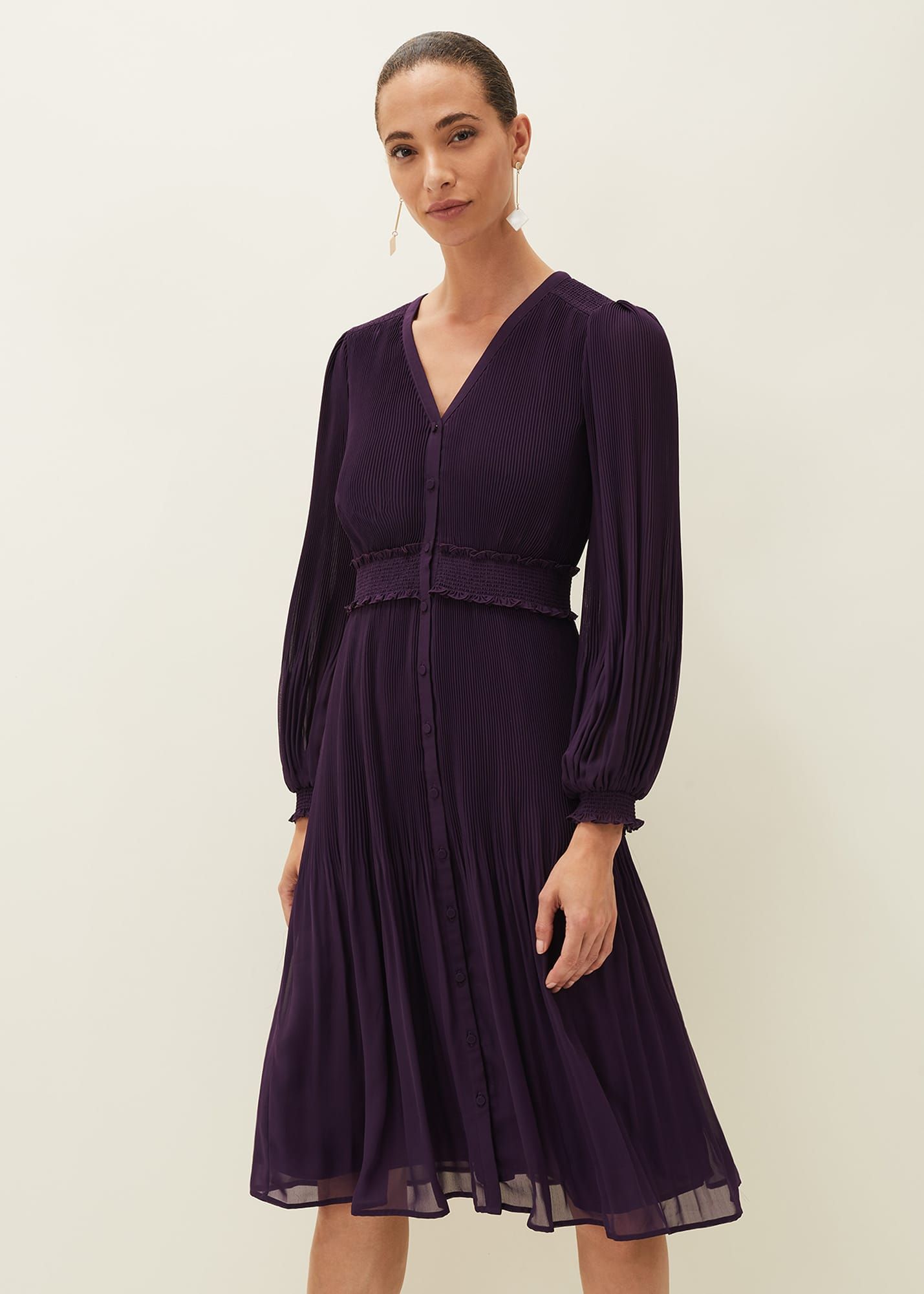 phase eight pia pleat dress