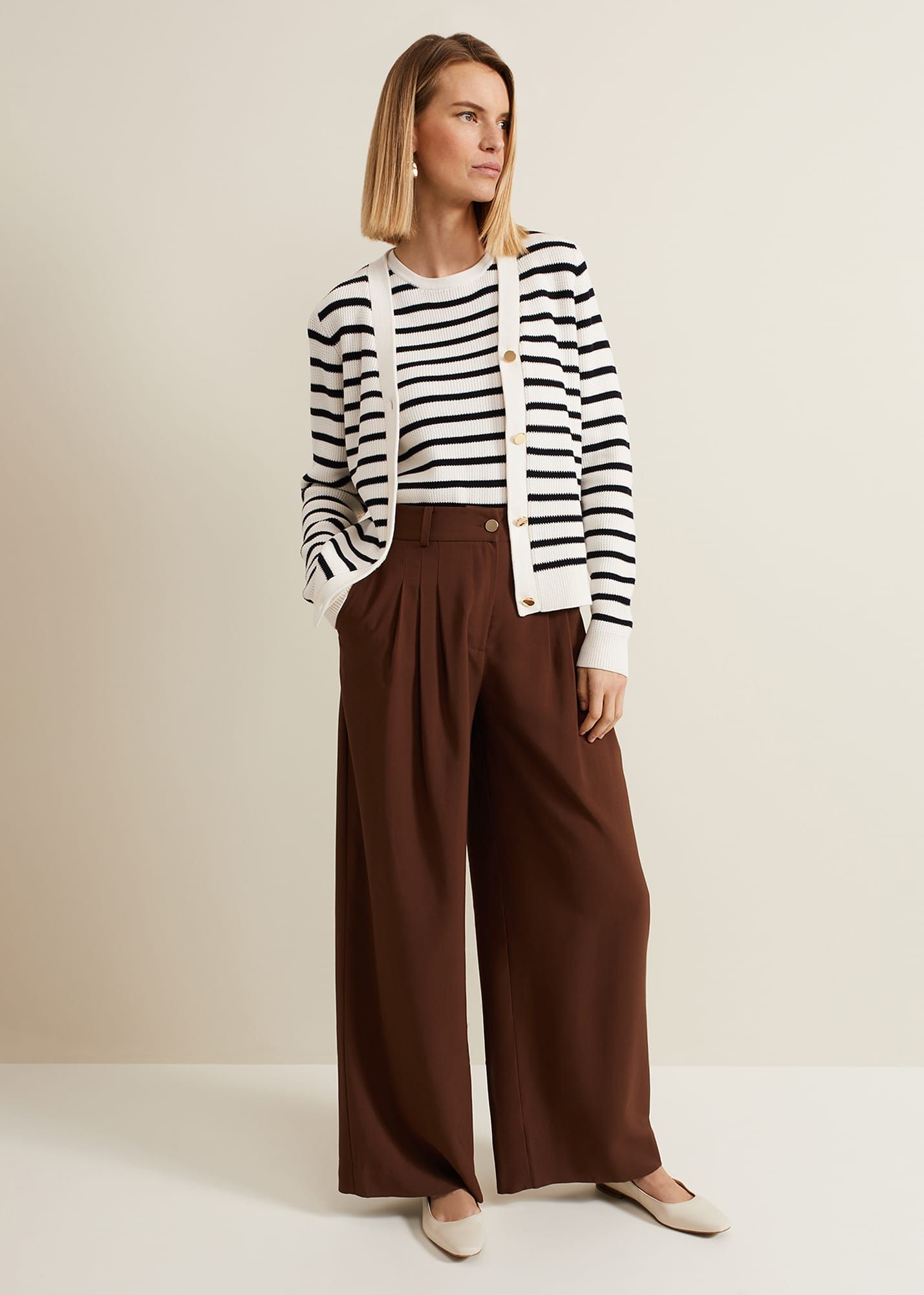 Phase Eight Women's Avril Wide Leg Co-Ord Trousers | £55.00 | Buchanan  Galleries