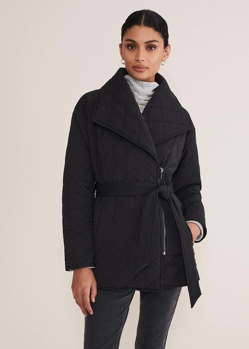Na-kd Double Breasted Short Coat In Black | ModeSens