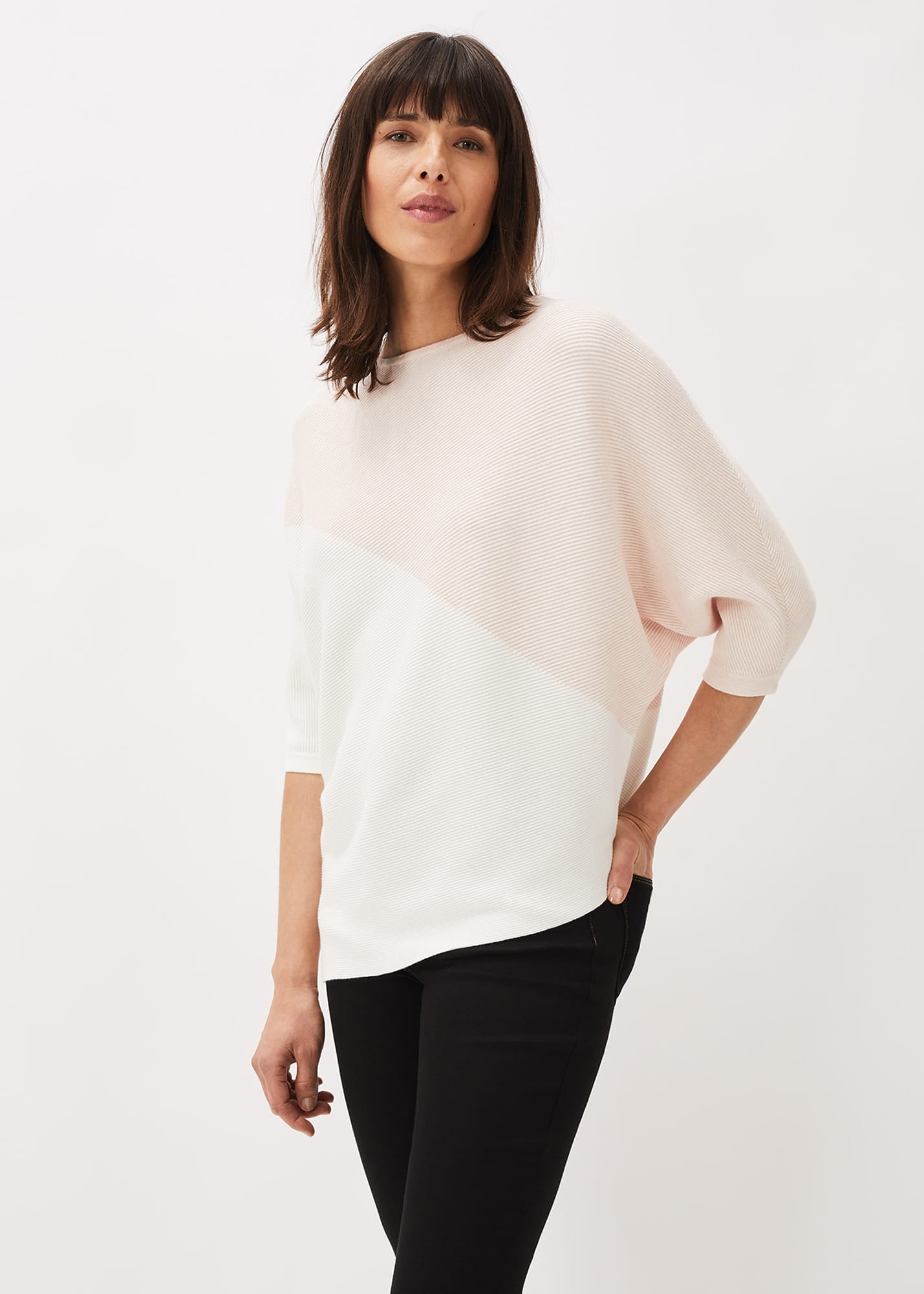 Phase eight top asymmetric jumper