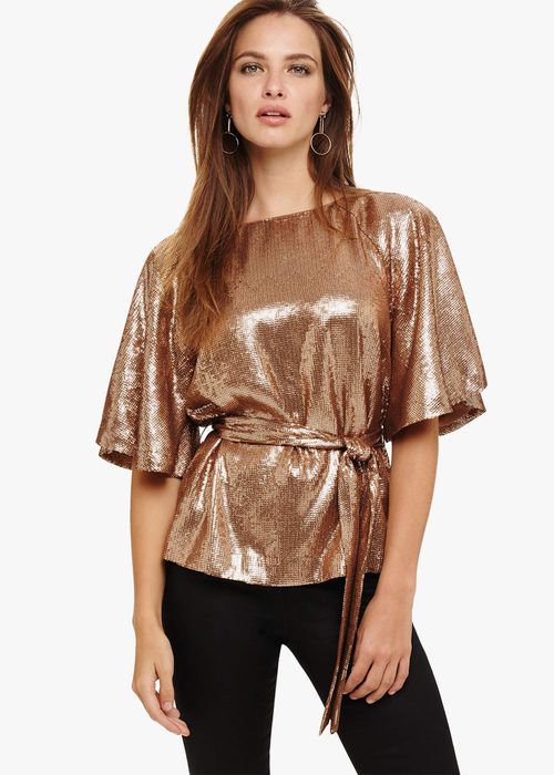 Kerrie Tassel Sequin Top