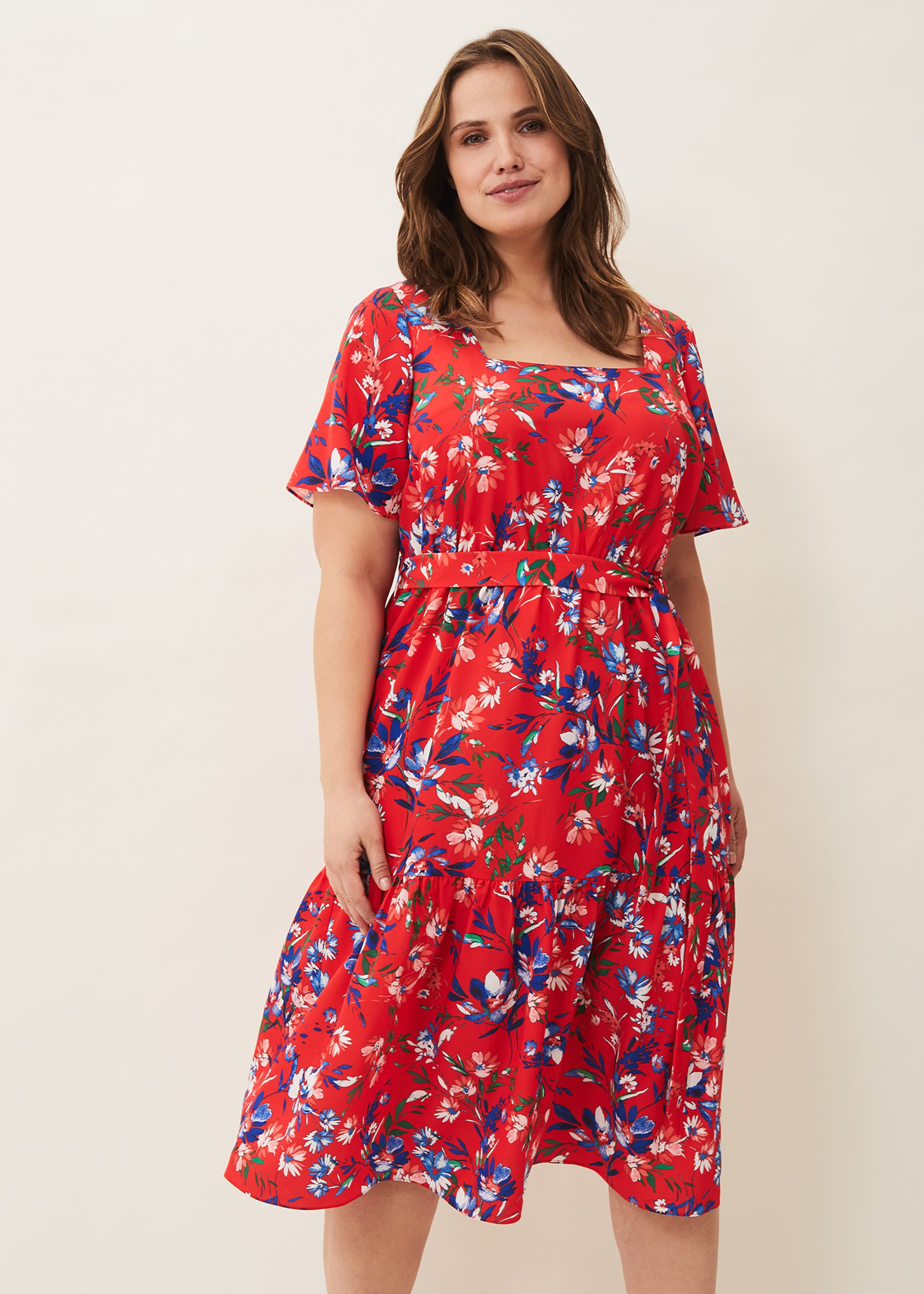 Evadine rose discount print dress