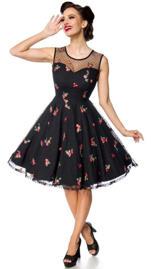 Retrokleid mit aufgestickten...