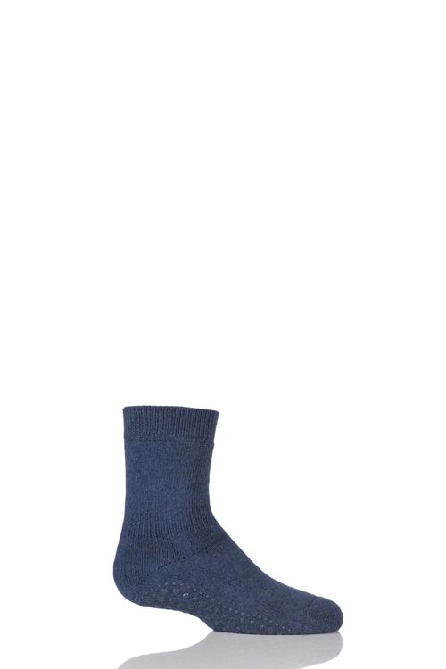 1 Pair Dark Blue Catspads Slipper Socks Kids Unisex 9-11.5 Kids (4-6 Years) - Falke