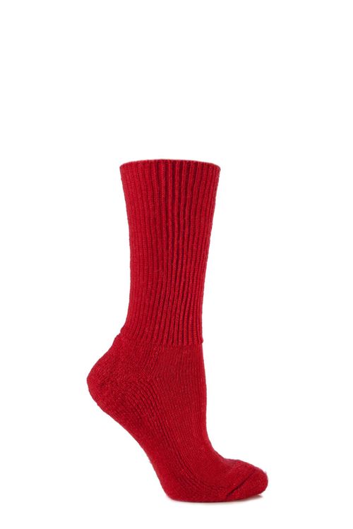 Mohair trainer socks with cushioned sole