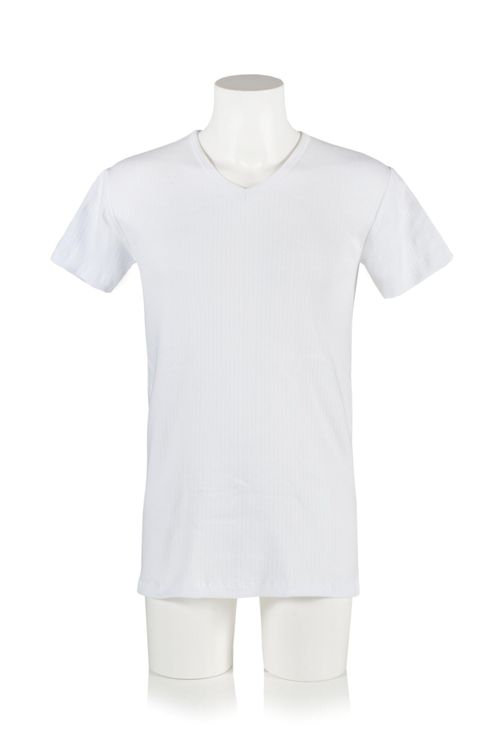 1 Pack White V Neck Short...