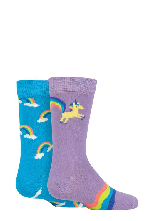 Kids 2 Pair Happy Socks...