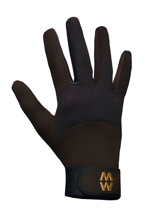 1 Pair Brown MacWet Long Mesh Sports Gloves Unisex 11.5 Unisex - Macwet